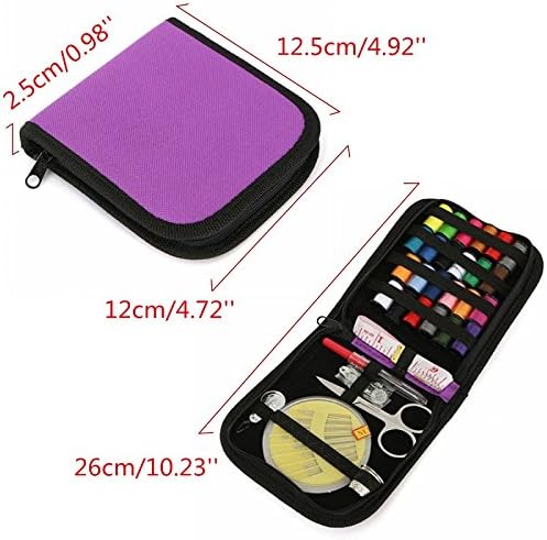 UsaN DIY 12 Needle Tape Scissor Multifunction Threads Sewing Kits Portable Useful Travel Home Tools