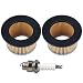 Butom Pack of 2 30727 488619 30604 Air Filter for Tecumseh AM30900 TVS105 TVS120 H25 H30 H35 H40 H50 H60 H70 HH60 HH70 HS50 primary