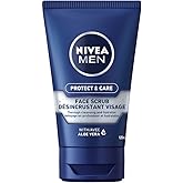 NIVEA MEN Protect & Care Exfoliating Face Scrub, 125ml, blue
