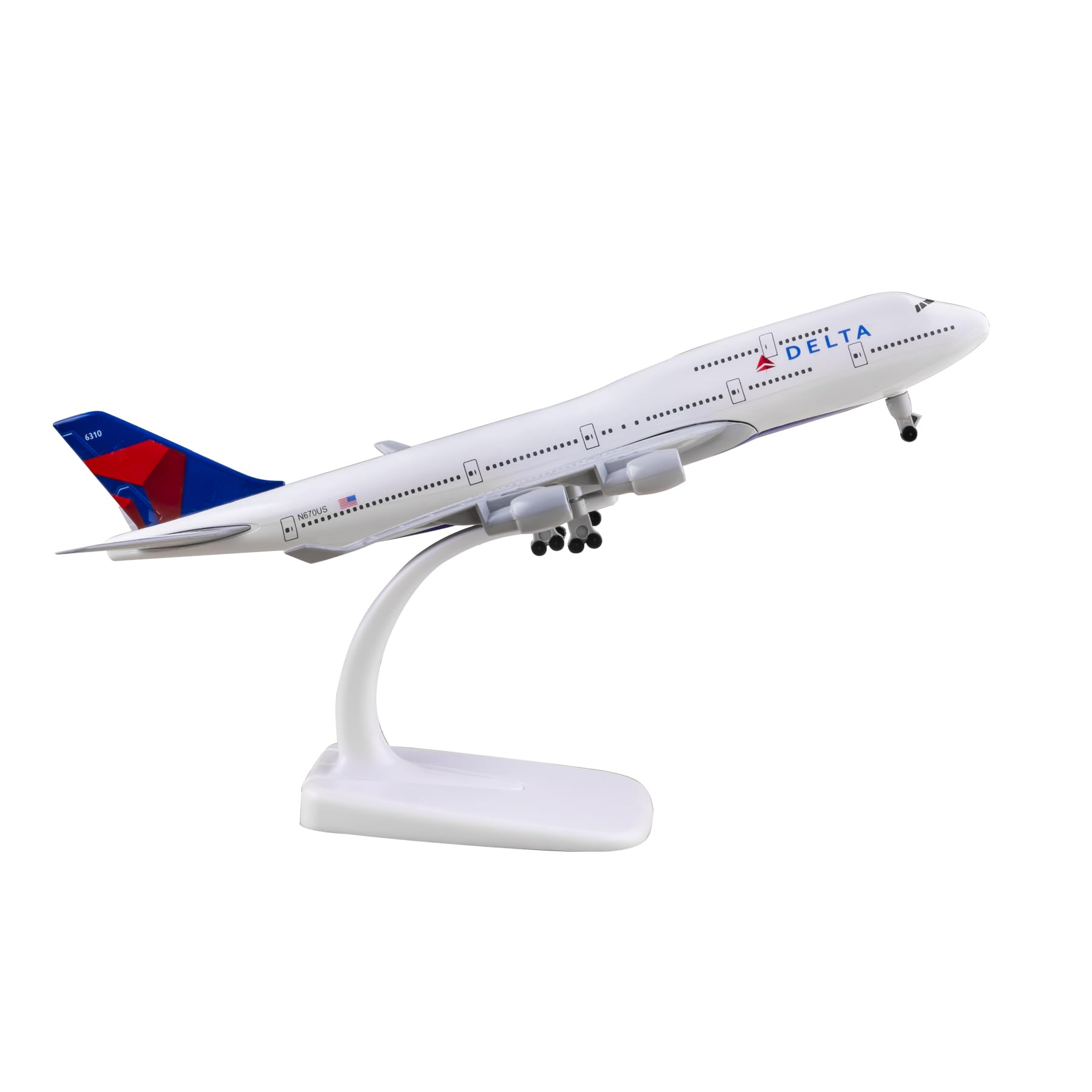 Bswath Model Airplane 1:300 Scale Model American Plane Delta B747