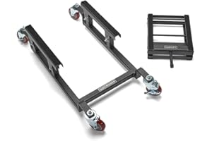 Let's Roll Cruiser Standard Package Deal Motorcycle Dolly and Lift - 1200 LB Heavy Duty Scissor Motorcycle Lift Jack & Dolly for Garage Storage, Scissor Lifts Jack and Moving Dolly - Made in The USA