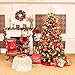 Valery Madelyn 40ct Luxury Red Gold Shatterproof Christmas Ball Ornaments Decoration,Themed with Tree Skirt(Not Included)
