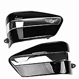 One Pair Black Battery Cover Two Sides for Honda Rebel CA250 New