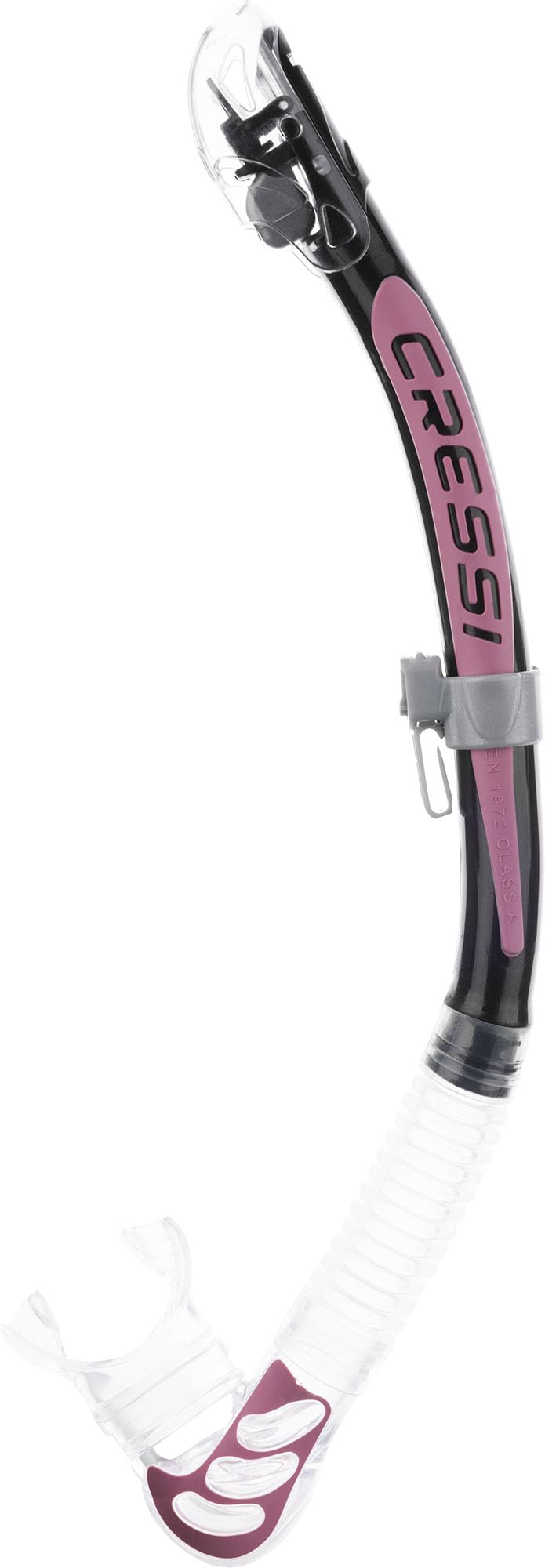 Cressi Alpha Superdry Scuba Diving Snorkel - Black/Pink
