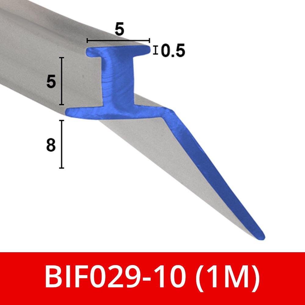 Soft Clear Angled Flexible Rubber T Shower Seal For Bi Folding Doors