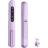 QUI Presentation Clicker with Volume Control, Wireless Presenter Remote | Plug &amp; Play 2.4GHz USB Slide Advancer Compatible with Mac/Windows, Works with PowerPoint, Keynote, and Google Slides