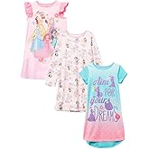 Disney girls 3-pack Nightgowns, Soft & Cute Pajamas for Kids
