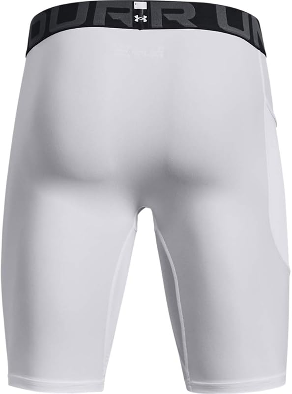 Herren UA HG Armour Lng Shorts, leichte kurze Sporthose, atmungsaktive Kompressions-Herrenshorts mit Strength Pocket-Eingrifftasche