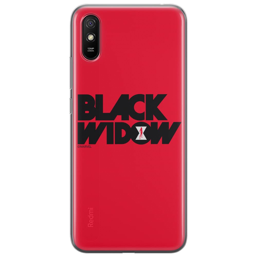 ERT GROUP mobile phone case for Xiaomi REDMI 9A original and officially Licensed Marvel pattern Black Widow 010 optimally adapted to the shape of the mobile phone, case made of TPU
