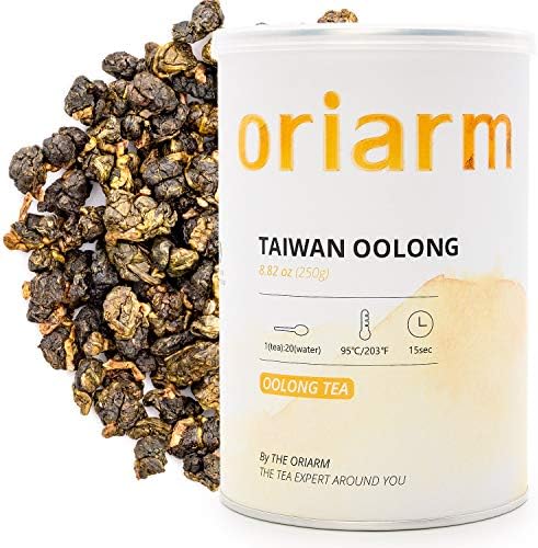 Oriarm 250g / 8.82oz Jin Xuan Oolong Tea Loose Leaf - Taiwan Oolong Milk Tea Leaves - 2nd Grade - Great Milky Cream Taste and Aroma - Naturally High Mountain Grown