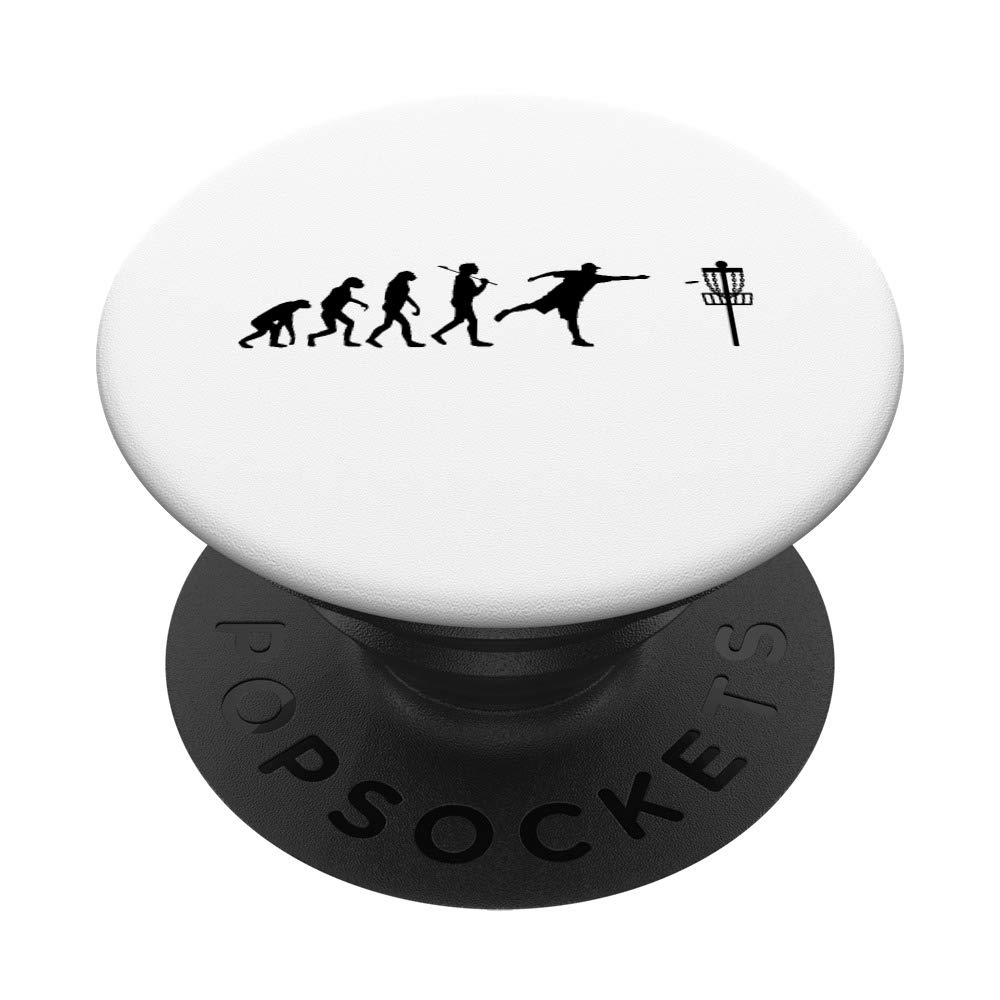 Disc Golf Evolution Funny Gift Disc Golfers Gifts PopSockets Grip and Stand for Phones and Tablets