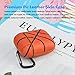 NJJEX AirPods Case, AirPods PU Leather Hard Case, Portable Protective Shockproof Earphone Accessories Cover w/Carabiner/Keychain Compatible for Apple AirPods 1/ Airpods 2 Charging Case [Basketball]