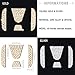 1797 Compatible Steering Wheel Logo Caps Decals Sticker for Honda Accessories Parts Bling Civic Accord Fit CRV HRV Pilot Odyssey Clarity Covers Interior Decoration Trim Women Men Crystal Silver 4 Pack