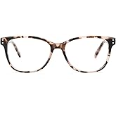 WARKAY Blue Light Blocking Reading Glasses for Women Acetate Frame Metal Spring Hinges Readers for Women