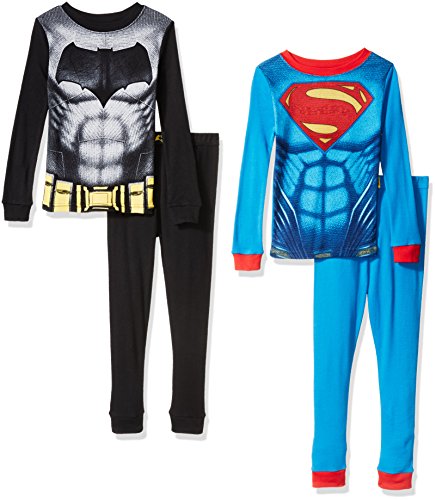 Boys' Batman Vs Superman 4pc Cotton Sleepwear