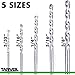 5 Piece Masonry Drill Bit Set (CARBIDE STEEL STRENGTH) Chrome Plated - Durable Storage Case -Drills Through Concrete, Tile, Brick, Plastic, Wood, Metal, & More!