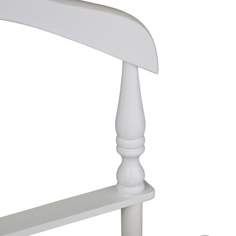 Proman Products Twin Valet Stand in White Wood and Coated 