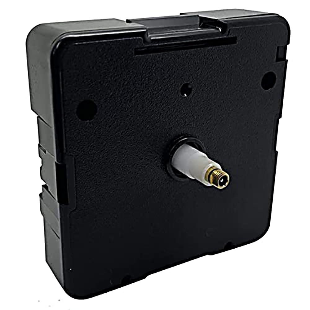 Standard UTS German Euroshaft Battery Clock Mechanism IEC R6+ Black Setting Wheel Replacement Mechanisms Suitable Junghans Replacement (13mm Shaft - Clock Faces Up to 2-4mm Thick) โ image 1