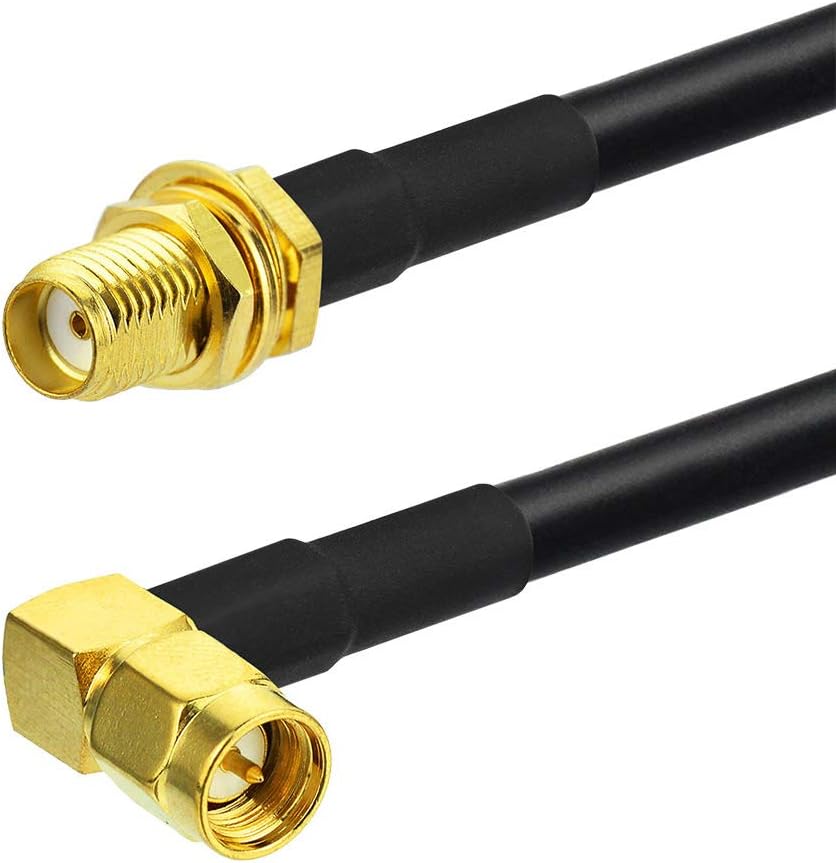 Bingfu Ham Radio Antenna Extension Relocation Cable SMA Male Right Angle to Female RG58 Coaxial Cable 1m 3 feet for Ham Radio Kenwood BaoFeng Wouxun Icom Yaesu Vertex Standard Horizon Marine VHF Radio: Home Audio & Theater