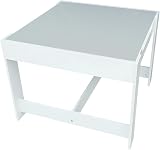 simpa Children's Wooden Desk & 2 Storage Drawer Chairs - Grey Finish view 4
