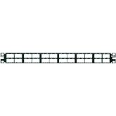 Panduit CPP48HDWBLY 48-Port Flat High-Density Patch Panel, Black