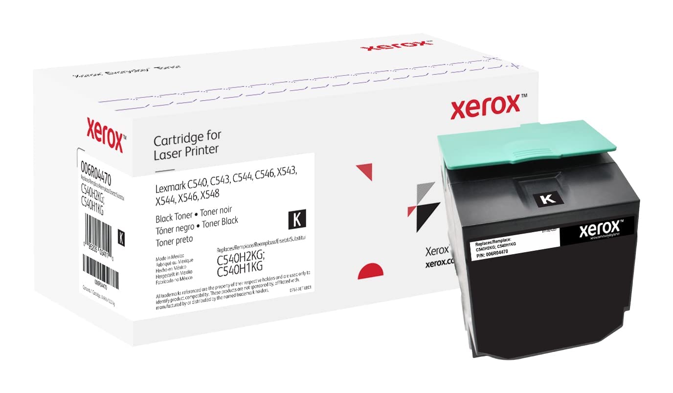 Everyday by Xerox Black Toner compatible with Lexmark C540H2KG/C540H1KG, High Capacity