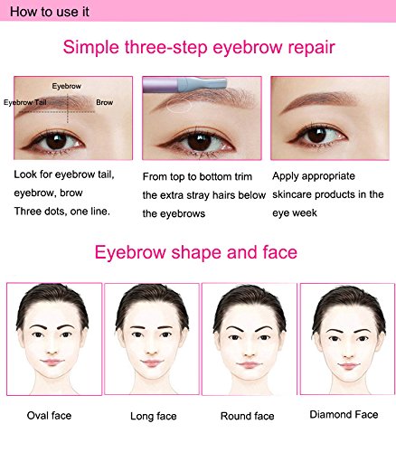 Electric Razor Hair Accessories Beard Trimmer Lady Shaver Eyebrow Trimming For Women Elitzia ETAE815 - Thumbnail 7