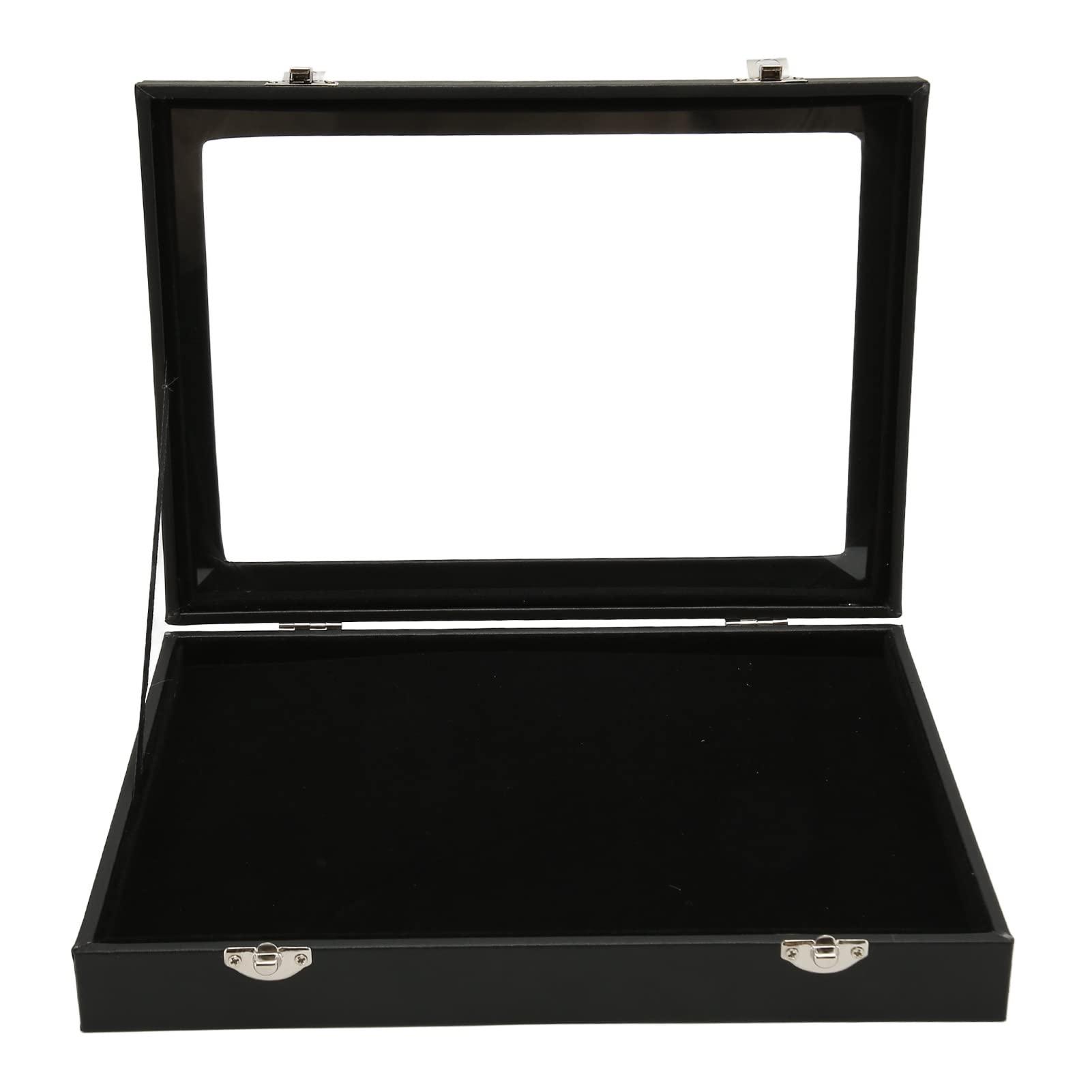 Pin Display Case, Sponge Lining Dustproof Shadow Box Frame with Clear Window, Pin Collection Display Frame for Military Medals, Beach Tags, Jewelry Pins, Insignia Ribbons