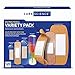 Care Science Adhesive Bandages Variety Pack, 120 CT - Including Fabric, Durable, Assorted Sizes, Clear, Decorative, & Waterproof Bandages. Helps Prevent Infections