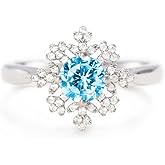 STORYJEWELLERY Snowflake Ring, Silver Rings for Women, Statement Ring, Snowflake Jewelry, Gifts for Her