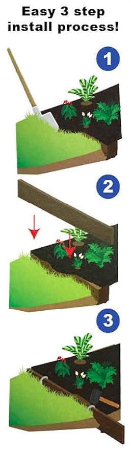 One Stop Outdoor USA Made - Kit de Bordes de jardinería, Jardinera ...