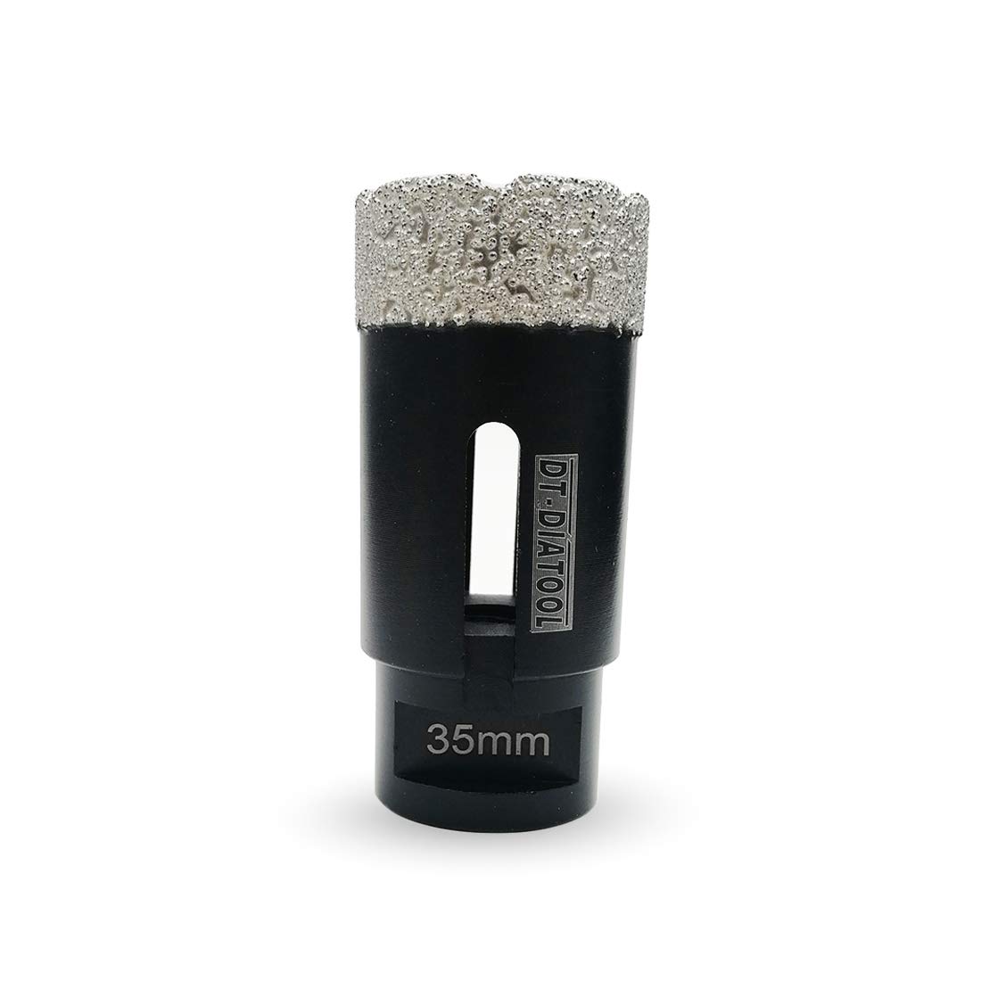 DT-DIATOOL Diamond Drill Bit 35mm Hole Saw for Dry Drilling Tile Porcelain Marble Ceramic Granite 75mm Length