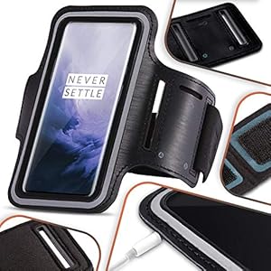 NAmobile beschermhoes compatibel met OnePlus Nord mobiele telefoon hoes zwart looptas joggen fitness case armcase…