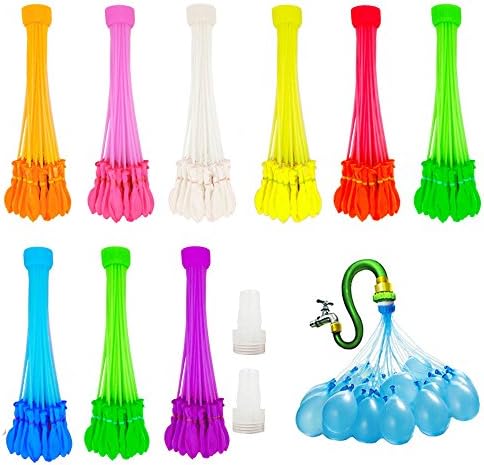 Water Balloons 9 bunches Many Color Rapid Refill 333 Pieces Instant Water Balloons Toys