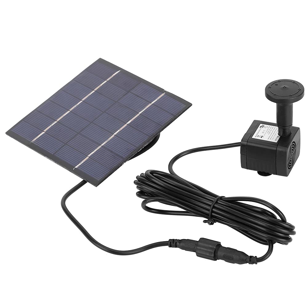 Shanrya Taidda- Pond Fountain Kit Submersible 1000mAh Battery Capacity Solar Fountain, Engineering Plastics for Garden Decoration