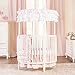 Dream On Me Sophia Posh Circular Crib White