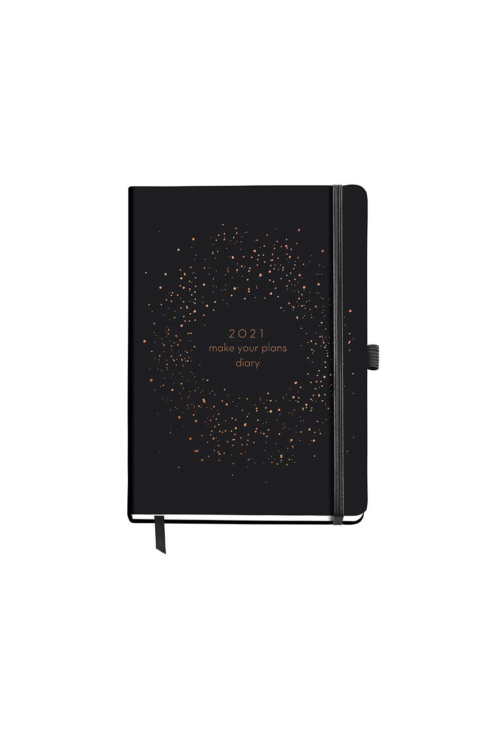 MIQUELRIUS – Milky Way Diary – Spanish, Day Page, Size 122 x 168 mm, Paper 70 g, Rigid Cover Cardboard Lined, Black Galaxy