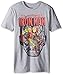 Marvel Men's the Invincible Iron Man Short Sleeve Graphic T-Shirt, Heather Grey, Medium