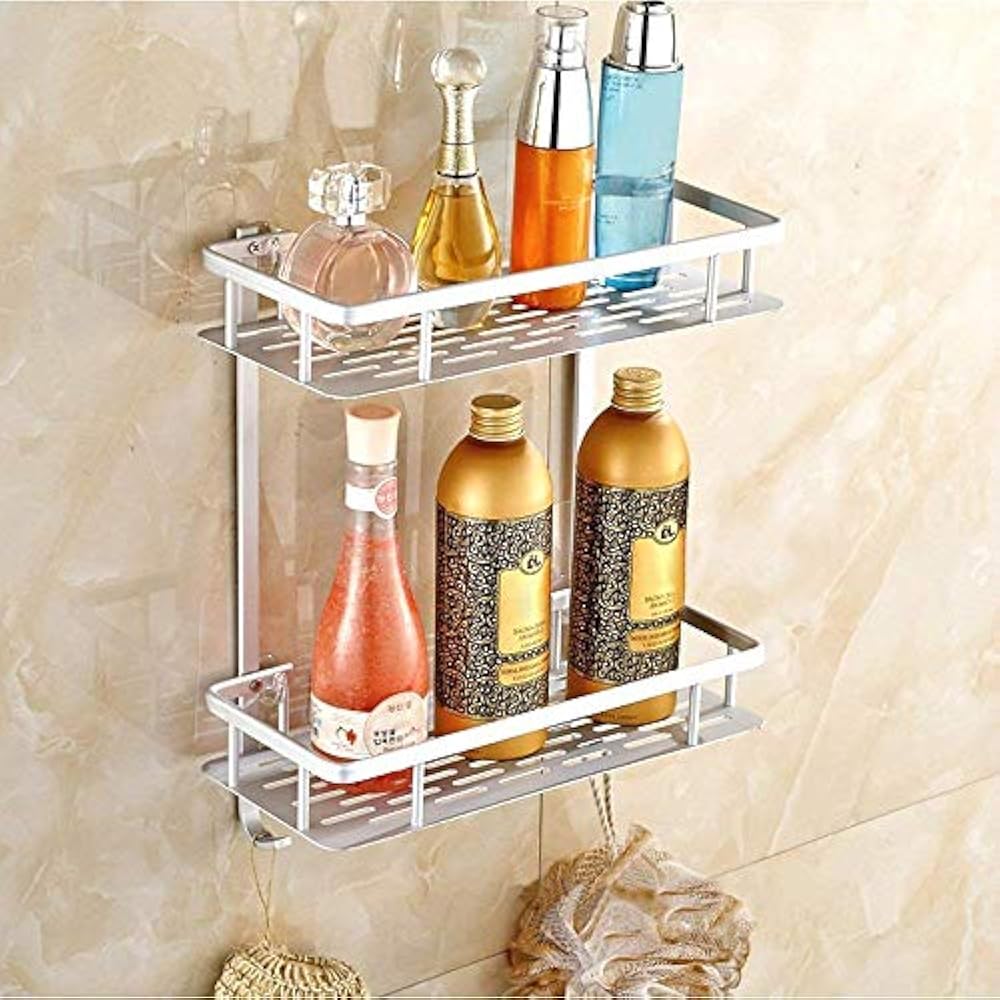 no drill shower storage