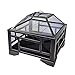 Pleasant Hearth Solus Deep Wood Burning Fire Pit, 26-Inch
