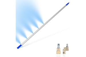 YOEGOWU Radiator Cleaning Wand – Pressure Washer Tool for Cars, Trucks & RVs, Dual-Use Water/Air Flush, Includes Nozzle Tips & Quick Couplers, Fits 2000+ PSI Washers (24 inch without M22 Adapter)