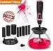 Makeup Brush Cleaner and Dryer Machine Kit I Professional Electric Brushes Cleaner with 8 Rubber Collars I Wash and Dry All Types Makeup Brushes Solution I Upgraded Design Make-up Brush Cleaning Tool