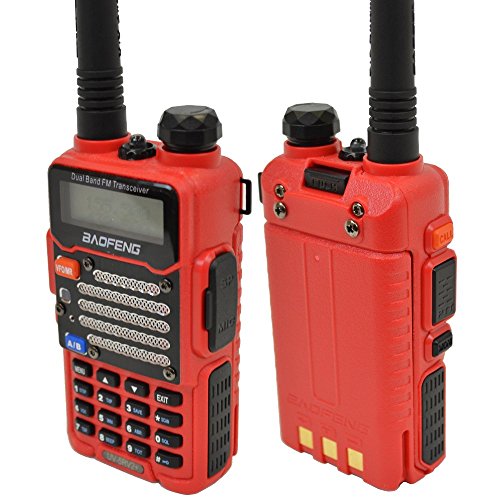 Baofeng Red UV-5R V2+ (USA Warranty) Dual-Band 136-174/400-480 MHz FM Ham Two-way Radio, Improved Stronger Case, Enhanced Features Baofeng Red UV-5R V2+ (USA Warranty) Dual-Band 136-174/400-480 MHz FM Ham Two-way Radio, Improved Stronger Case, Enhanced Features