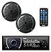 Pyle Marine Headunit Receiver Speaker Kit - In-Dash LCD Digital Stereo Built-in Bluetooth & Microphone w/ AM FM Radio System 5.25'' Waterproof Speakers (2) MP3/SD Readers & Remote Control - PLMRKT46BK primary
