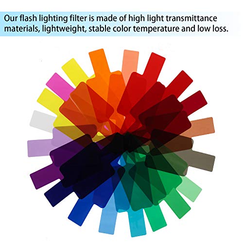 image for Zacro Universal Camera Flash Lighting Filter- 20 Pcs Transparent Filte