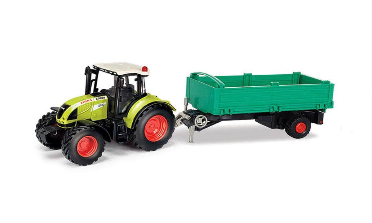 herpa 84184018 CLAAS ARION 540 Tractor with trailer Tractor/Bulldog for play and as a gift, Multicolor Tractor/Bulldog for play and as a gift, Multicolor