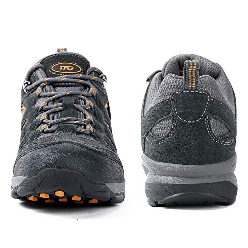 TFO Men's Air Cushion Outdoor Sports Non-Slip Hiking Shoes Athletic Running Climbing Trekking Sneakers (9.5, Dark Grey)