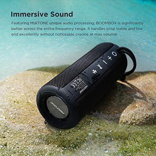 MIATONE Outdoor Portable Bluetooth Speakers Waterproof Wireless Speaker