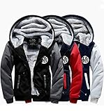 Asian Size, smaller 3-4 size than US/UK size Anime Dragon Ball Z Son Goku Thicken Jacket Fleece Sweatershirt Winter Coat Hoodies