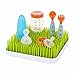 WINCAN Baby Separable Lawn Countertop Bottle Drying Racks Green Grass Baby Bottle Mat Easy Clean Modern Design Keeps Molds and Mildews Holds Anything (Square)